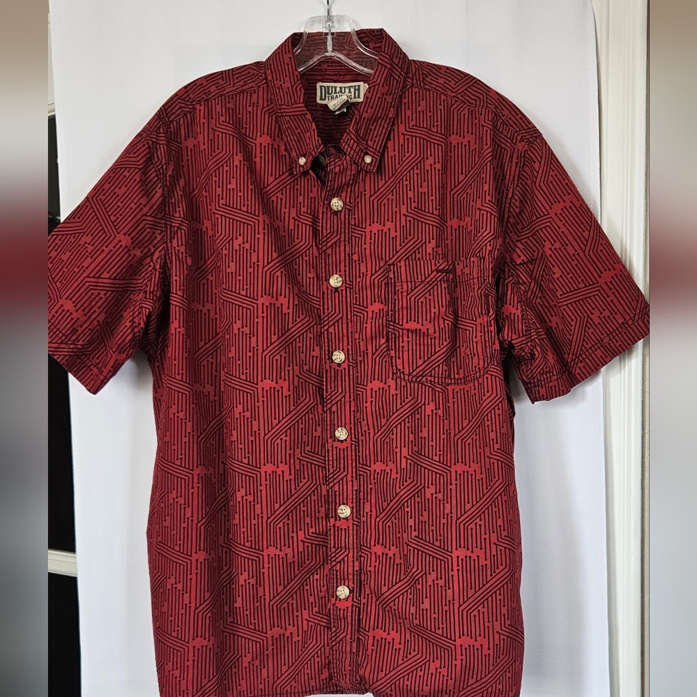Duluth Trading Co men's‎ short sleeve cotton shirt size xl
